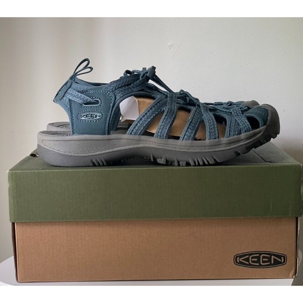 KEEN Whisper Women's 10 Smoke Blue Water Hiking Closed Toe Sandals